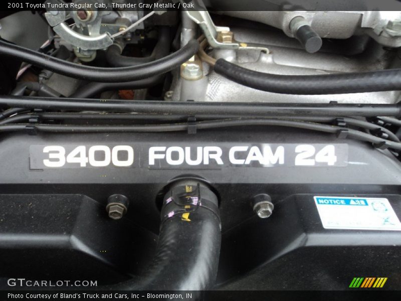 Thunder Gray Metallic / Oak 2001 Toyota Tundra Regular Cab