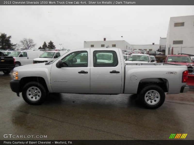 2013 Silverado 1500 Work Truck Crew Cab 4x4 Silver Ice Metallic