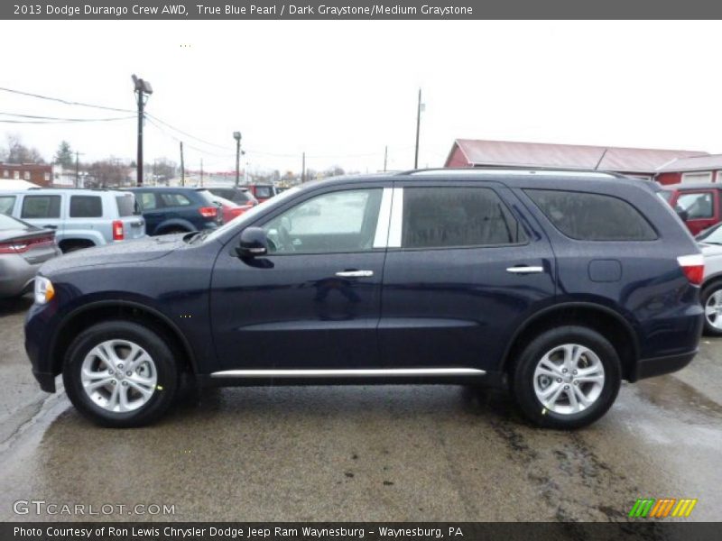 True Blue Pearl / Dark Graystone/Medium Graystone 2013 Dodge Durango Crew AWD