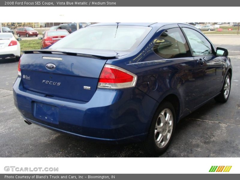 Vista Blue Metallic / Medium Stone 2008 Ford Focus SES Coupe