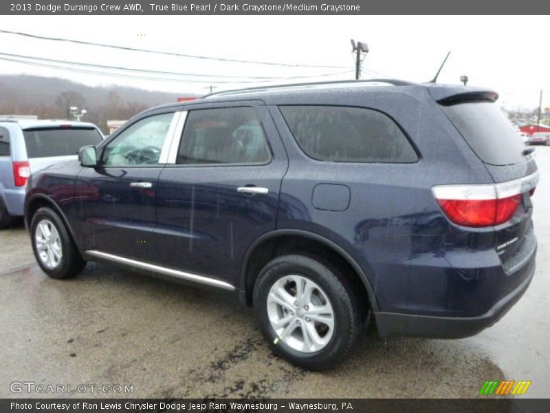 True Blue Pearl / Dark Graystone/Medium Graystone 2013 Dodge Durango Crew AWD