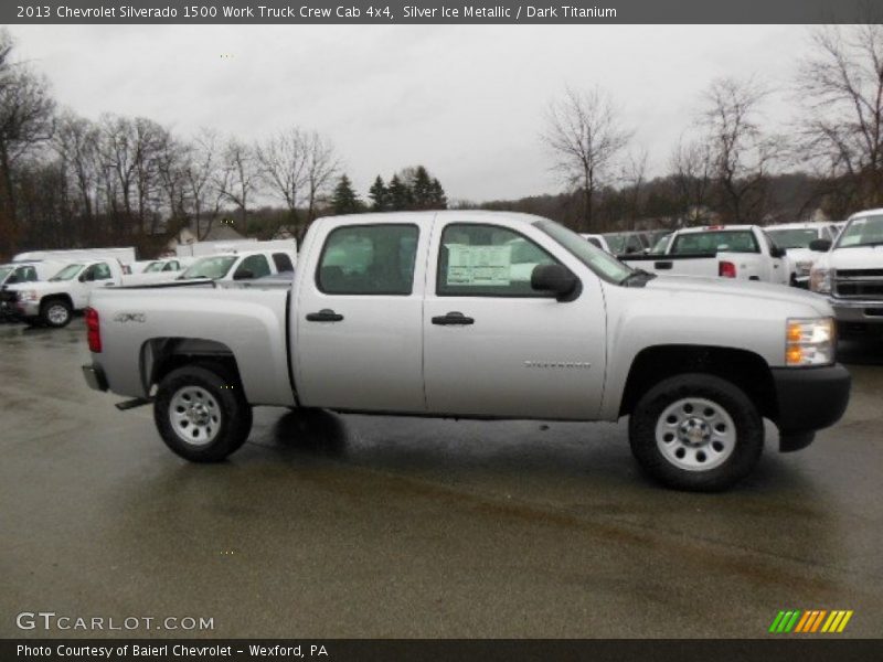  2013 Silverado 1500 Work Truck Crew Cab 4x4 Silver Ice Metallic