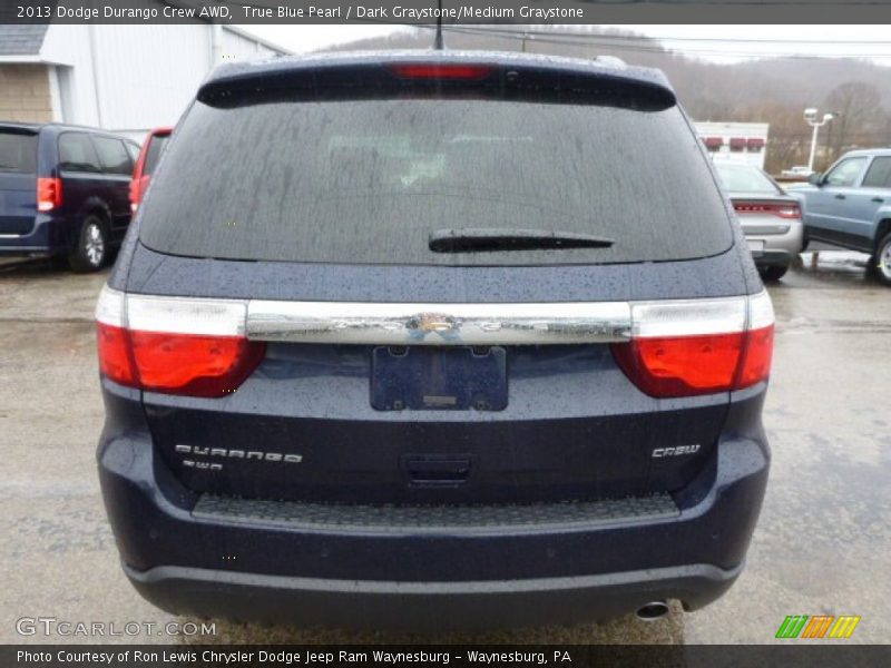 True Blue Pearl / Dark Graystone/Medium Graystone 2013 Dodge Durango Crew AWD