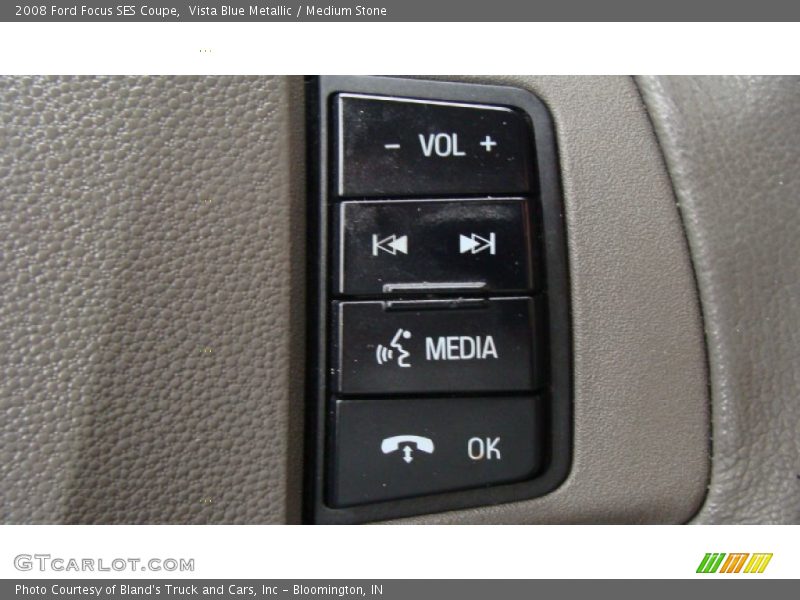 Vista Blue Metallic / Medium Stone 2008 Ford Focus SES Coupe