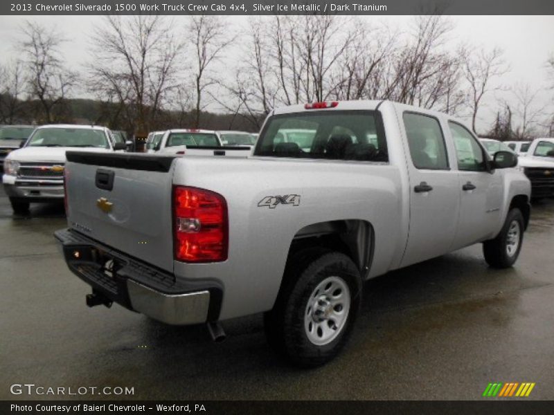 Silver Ice Metallic / Dark Titanium 2013 Chevrolet Silverado 1500 Work Truck Crew Cab 4x4