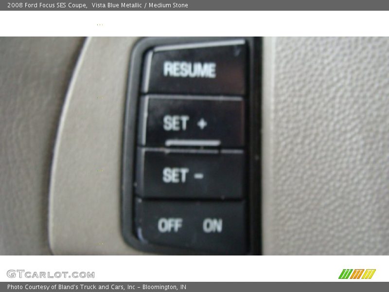 Vista Blue Metallic / Medium Stone 2008 Ford Focus SES Coupe