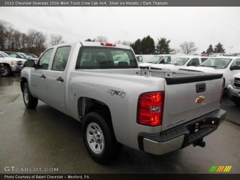 Silver Ice Metallic / Dark Titanium 2013 Chevrolet Silverado 1500 Work Truck Crew Cab 4x4