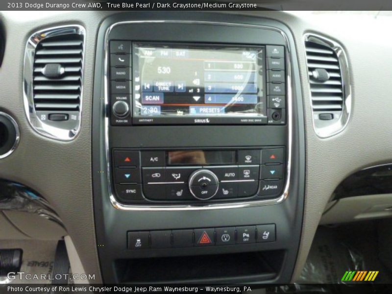 True Blue Pearl / Dark Graystone/Medium Graystone 2013 Dodge Durango Crew AWD