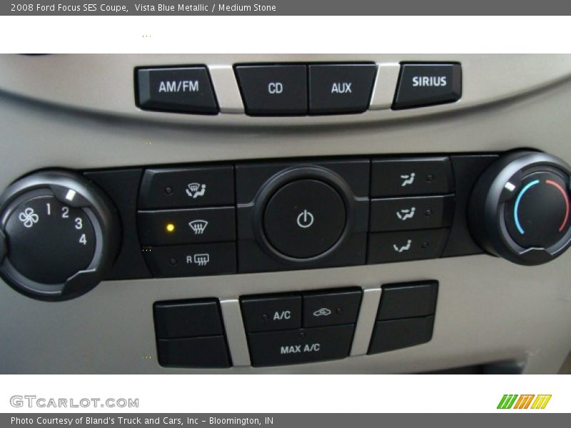 Vista Blue Metallic / Medium Stone 2008 Ford Focus SES Coupe