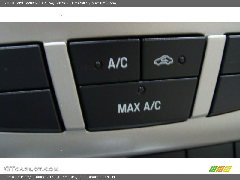 Vista Blue Metallic / Medium Stone 2008 Ford Focus SES Coupe