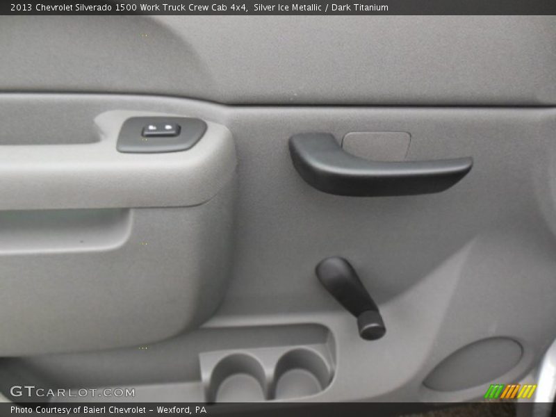 Silver Ice Metallic / Dark Titanium 2013 Chevrolet Silverado 1500 Work Truck Crew Cab 4x4
