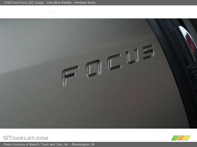 Vista Blue Metallic / Medium Stone 2008 Ford Focus SES Coupe