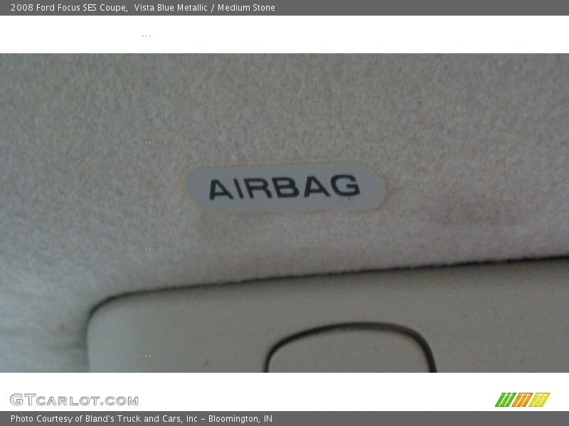 Vista Blue Metallic / Medium Stone 2008 Ford Focus SES Coupe