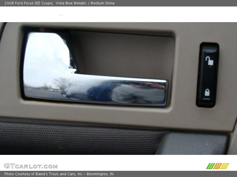 Vista Blue Metallic / Medium Stone 2008 Ford Focus SES Coupe
