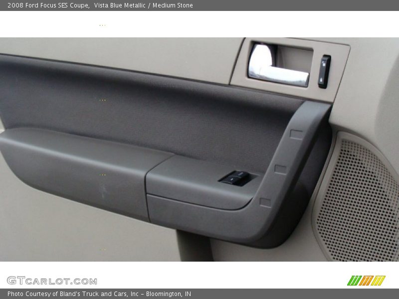 Vista Blue Metallic / Medium Stone 2008 Ford Focus SES Coupe