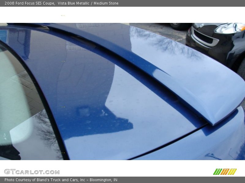 Vista Blue Metallic / Medium Stone 2008 Ford Focus SES Coupe