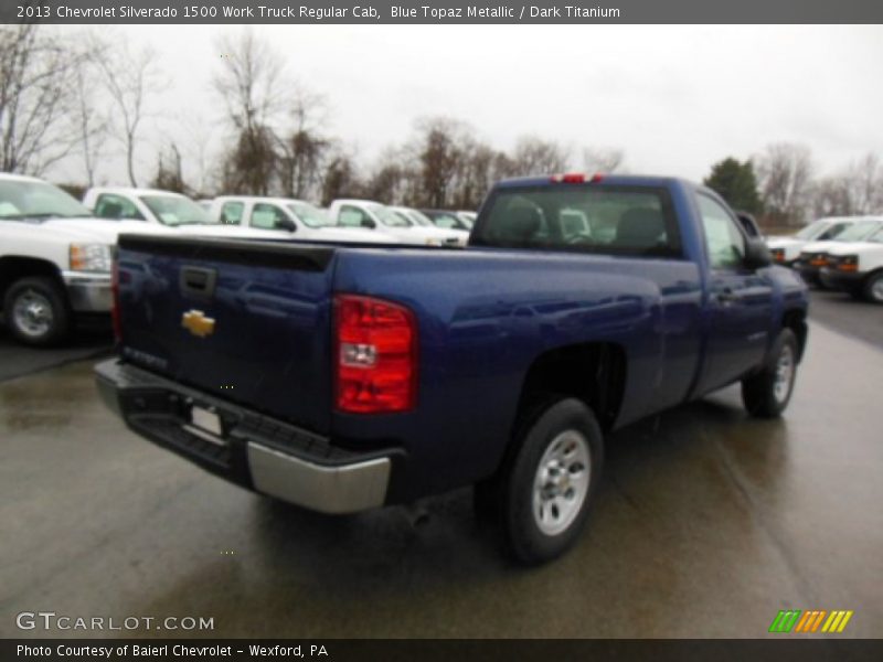 Blue Topaz Metallic / Dark Titanium 2013 Chevrolet Silverado 1500 Work Truck Regular Cab