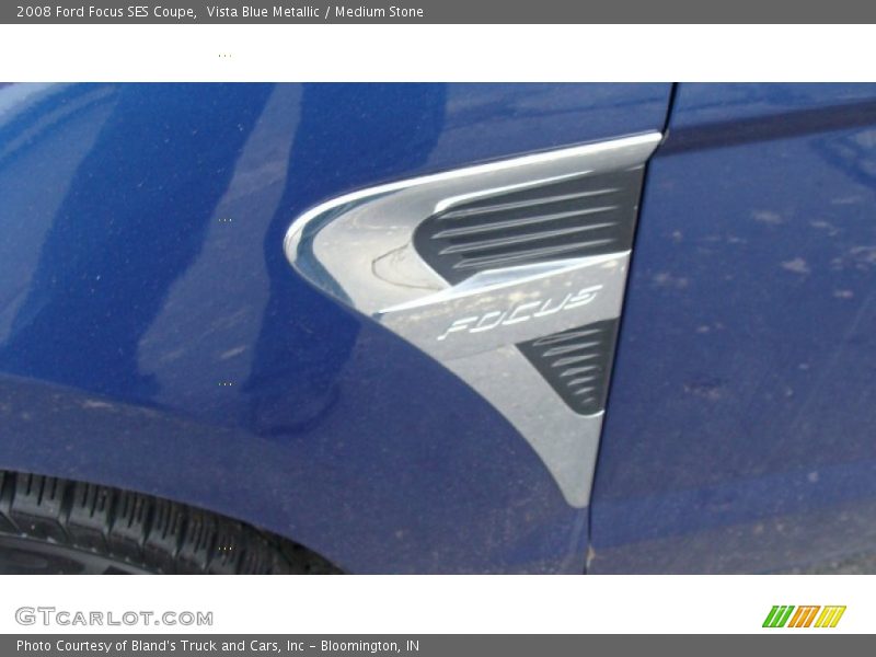 Vista Blue Metallic / Medium Stone 2008 Ford Focus SES Coupe