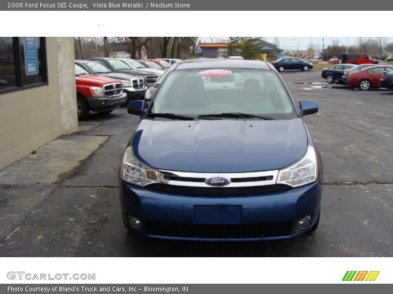 Vista Blue Metallic / Medium Stone 2008 Ford Focus SES Coupe