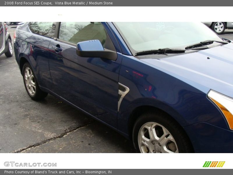 Vista Blue Metallic / Medium Stone 2008 Ford Focus SES Coupe