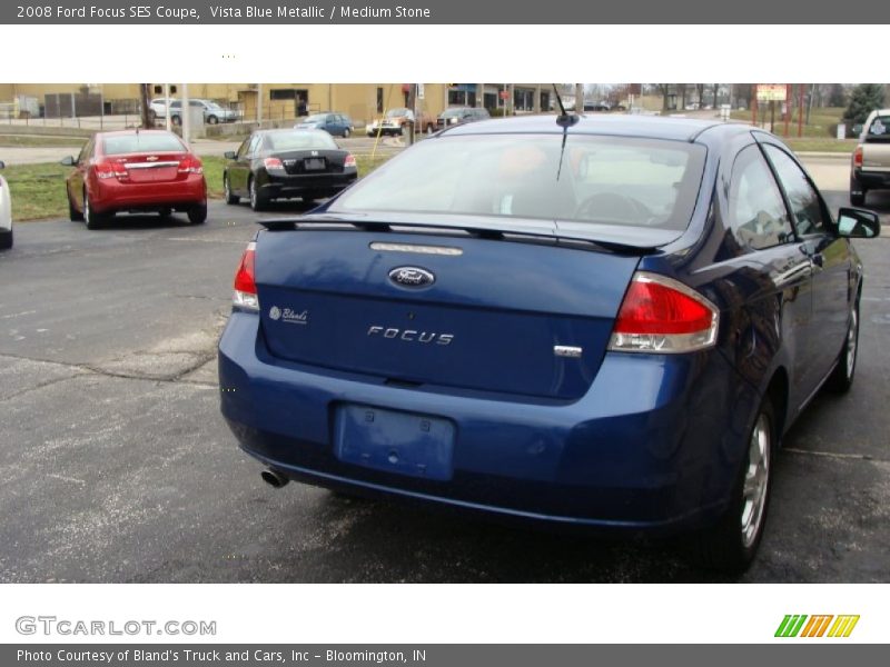 Vista Blue Metallic / Medium Stone 2008 Ford Focus SES Coupe