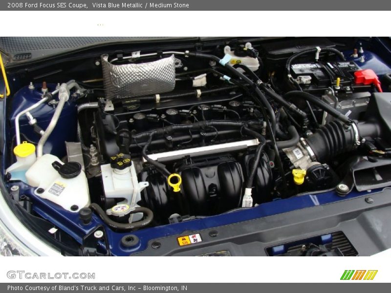 Vista Blue Metallic / Medium Stone 2008 Ford Focus SES Coupe