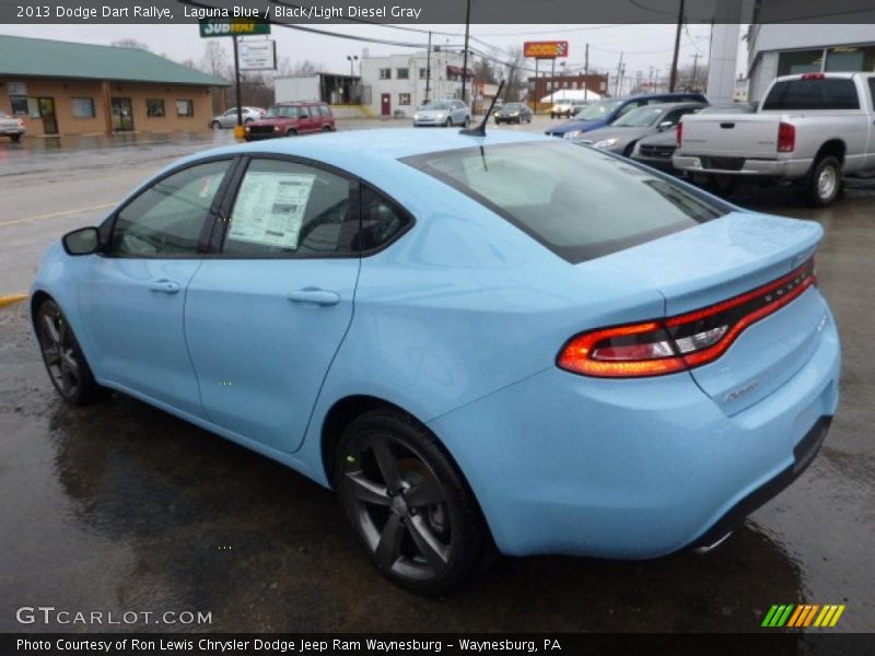 Laguna Blue / Black/Light Diesel Gray 2013 Dodge Dart Rallye