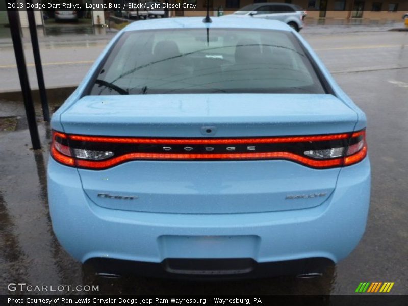 Laguna Blue / Black/Light Diesel Gray 2013 Dodge Dart Rallye