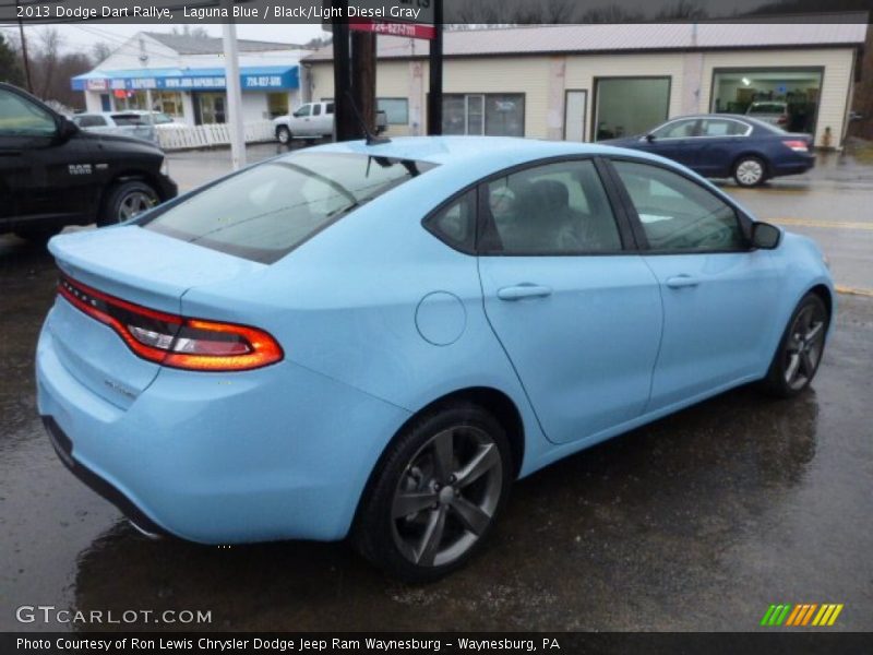 Laguna Blue / Black/Light Diesel Gray 2013 Dodge Dart Rallye