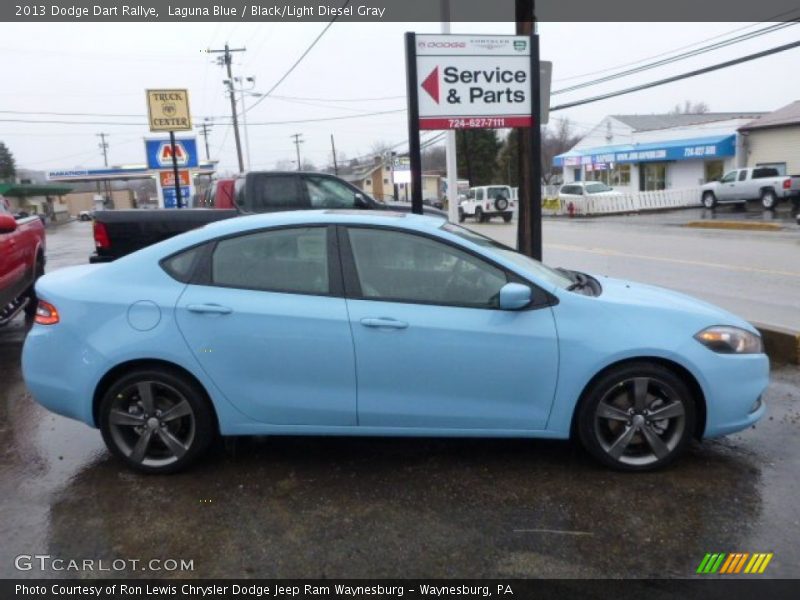 Laguna Blue / Black/Light Diesel Gray 2013 Dodge Dart Rallye