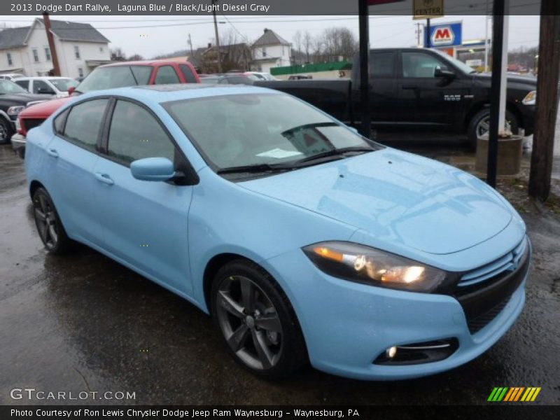 Laguna Blue / Black/Light Diesel Gray 2013 Dodge Dart Rallye