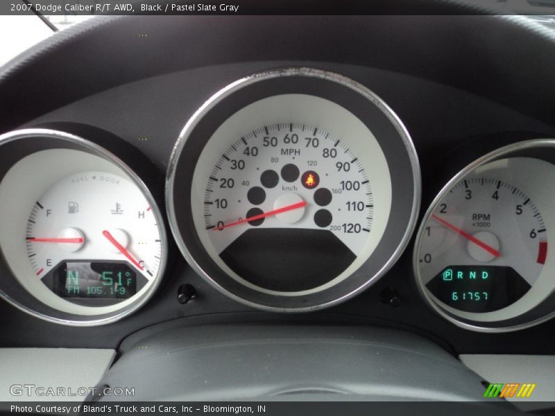 Black / Pastel Slate Gray 2007 Dodge Caliber R/T AWD