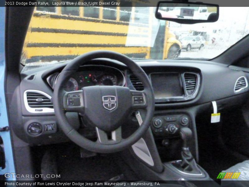 Laguna Blue / Black/Light Diesel Gray 2013 Dodge Dart Rallye