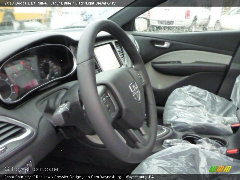 Laguna Blue / Black/Light Diesel Gray 2013 Dodge Dart Rallye