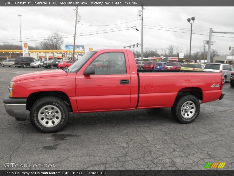 Victory Red / Medium Gray 2005 Chevrolet Silverado 1500 Regular Cab 4x4