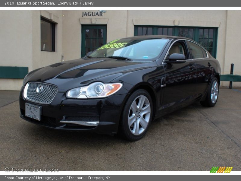 Ebony Black / Barley 2010 Jaguar XF Sport Sedan