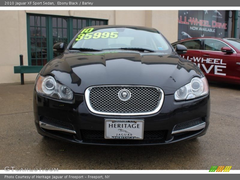 Ebony Black / Barley 2010 Jaguar XF Sport Sedan