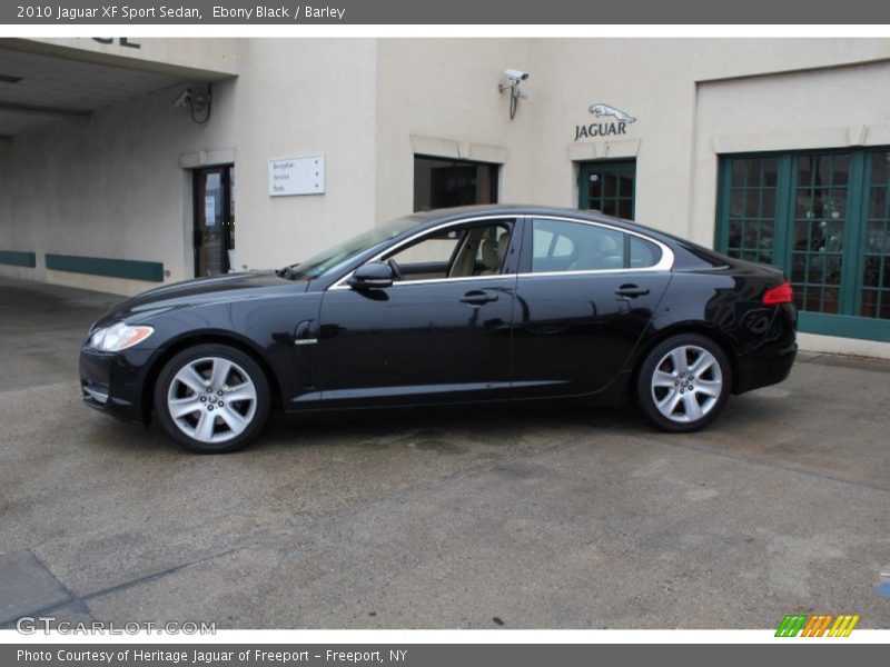 Ebony Black / Barley 2010 Jaguar XF Sport Sedan