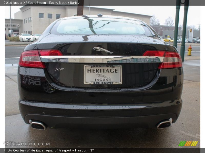 Ebony Black / Barley 2010 Jaguar XF Sport Sedan