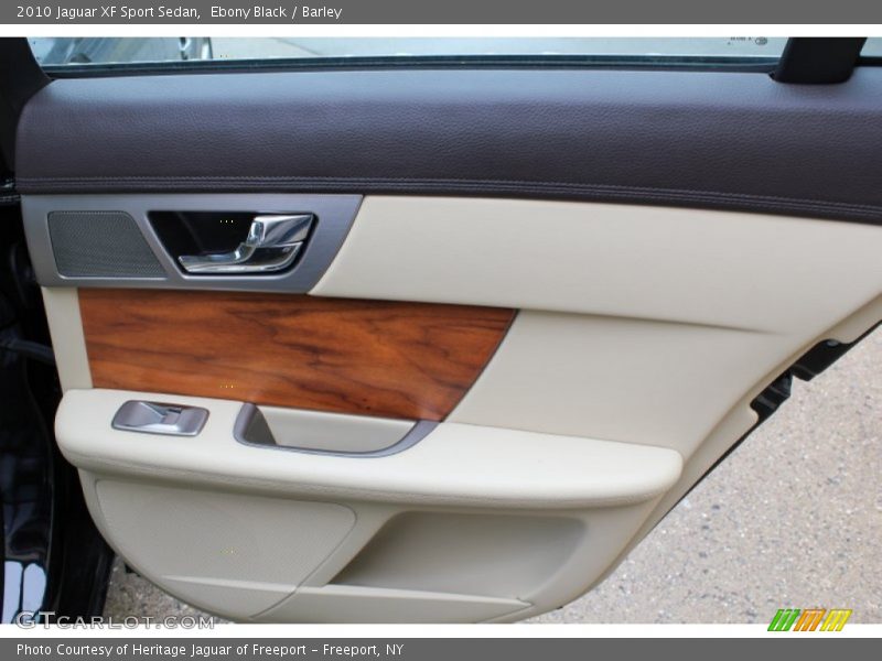 Ebony Black / Barley 2010 Jaguar XF Sport Sedan