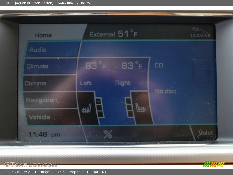 Ebony Black / Barley 2010 Jaguar XF Sport Sedan