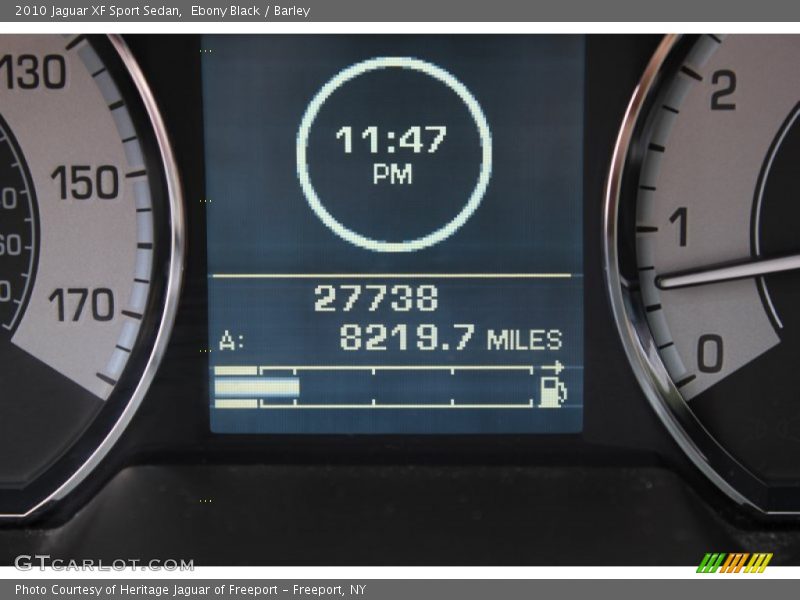 Ebony Black / Barley 2010 Jaguar XF Sport Sedan