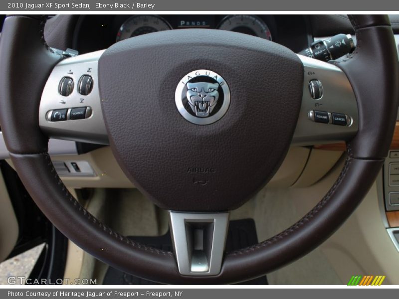 Ebony Black / Barley 2010 Jaguar XF Sport Sedan