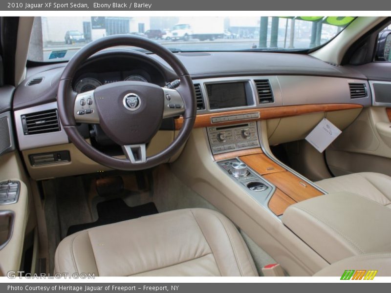 Ebony Black / Barley 2010 Jaguar XF Sport Sedan