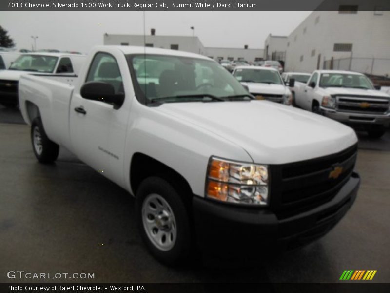 Summit White / Dark Titanium 2013 Chevrolet Silverado 1500 Work Truck Regular Cab