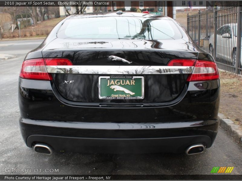 Ebony Black / Warm Charcoal 2010 Jaguar XF Sport Sedan