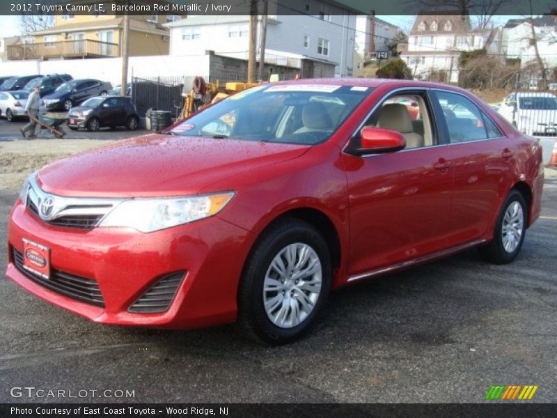 Barcelona Red Metallic / Ivory 2012 Toyota Camry LE