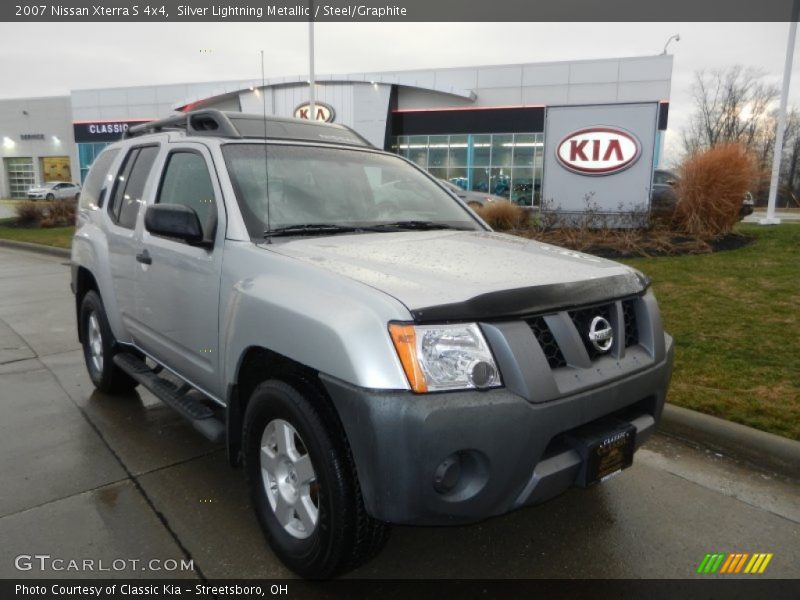 Silver Lightning Metallic / Steel/Graphite 2007 Nissan Xterra S 4x4