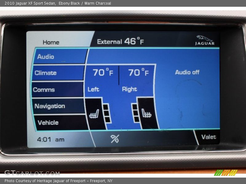 Ebony Black / Warm Charcoal 2010 Jaguar XF Sport Sedan