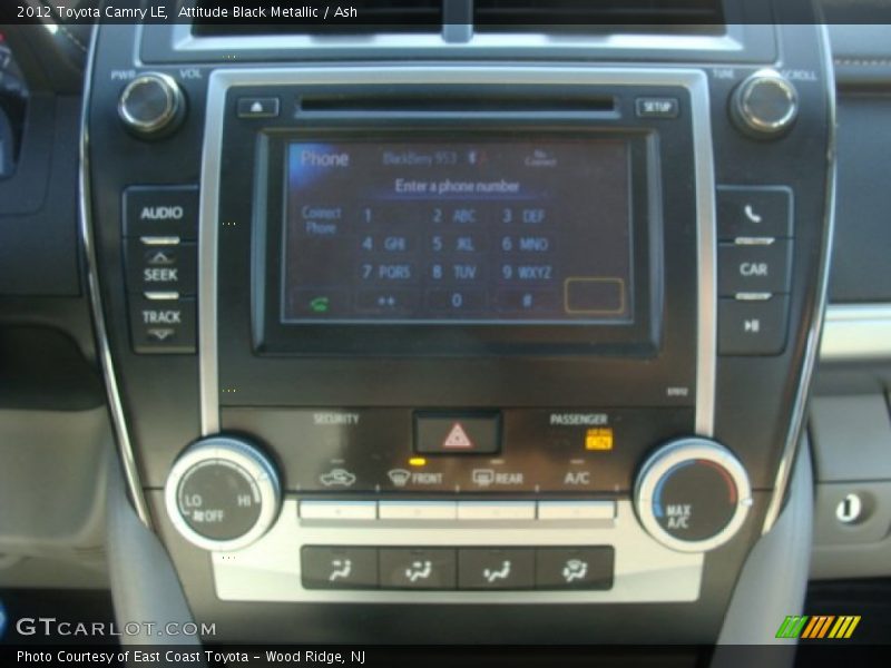 Attitude Black Metallic / Ash 2012 Toyota Camry LE